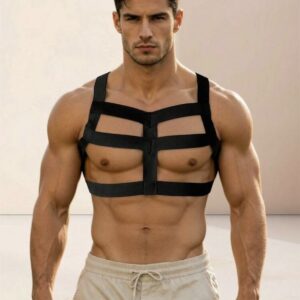 Arnés Masculino Negro Regulable | Talla Única · Material Elástico · ZONAG Chile