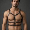 Screenshot Arnés Masculino de Eco Cuero Negro con Aros | Talla Ajustable · ZONAG Chile