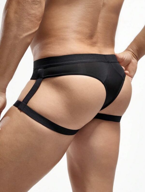 Screenshot Jockstrap Hombre Negro con Bandas de Muslo | Talla M/L · ZONAG Chile