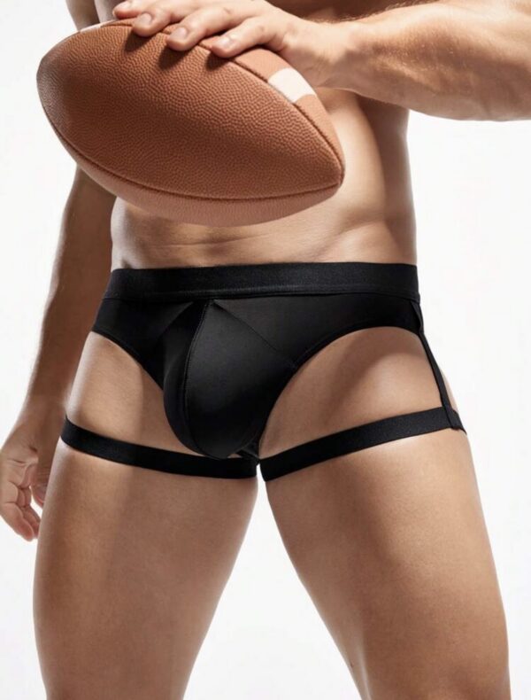 Screenshot Jockstrap Hombre Negro con Bandas de Muslo | Talla M/L · ZONAG Chile