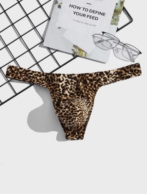 Sutién Masculino Marrón y Negro Estampado Animal | Talla M/L · ZONAG Chile