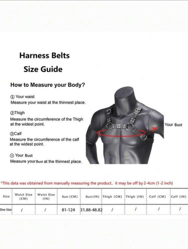 Screenshot Arnés Masculino Negro con Aros y Hebillas | Talla Única · ZONAG Chile