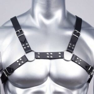 Arnés Masculino Negro con Aros y Hebillas | Talla Única · ZONAG Chile