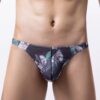 IMG_8774 Sutién Masculino Negro Estampado de Plumas | Talla M/L · ZONAG Chile