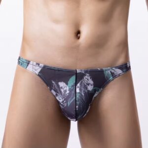 IMG_8774 Sutién Masculino Negro Estampado de Plumas | Talla M/L · ZONAG Chile