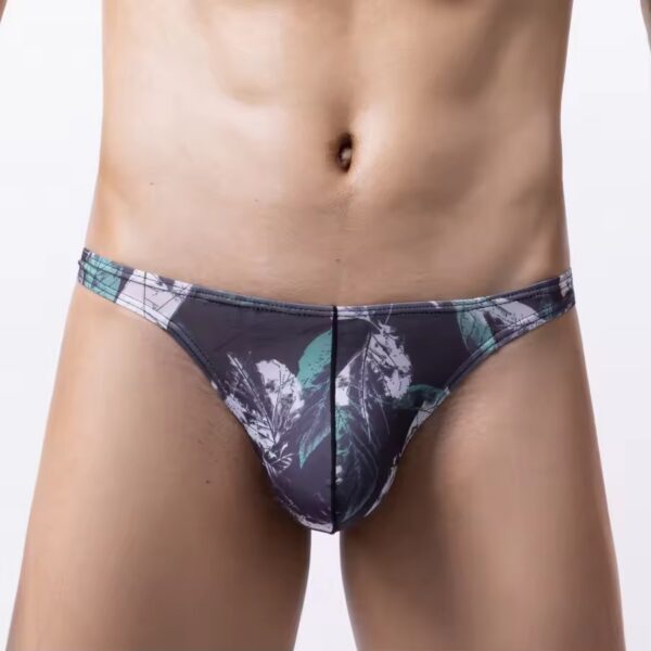 IMG_8774 Sutién Masculino Negro Estampado de Plumas | Talla M/L · ZONAG Chile