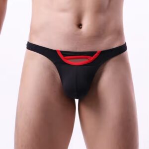 IMG_8789 Sutién Masculino Negro con Detalle Rojo | Talla M/L · ZONAG Chile
