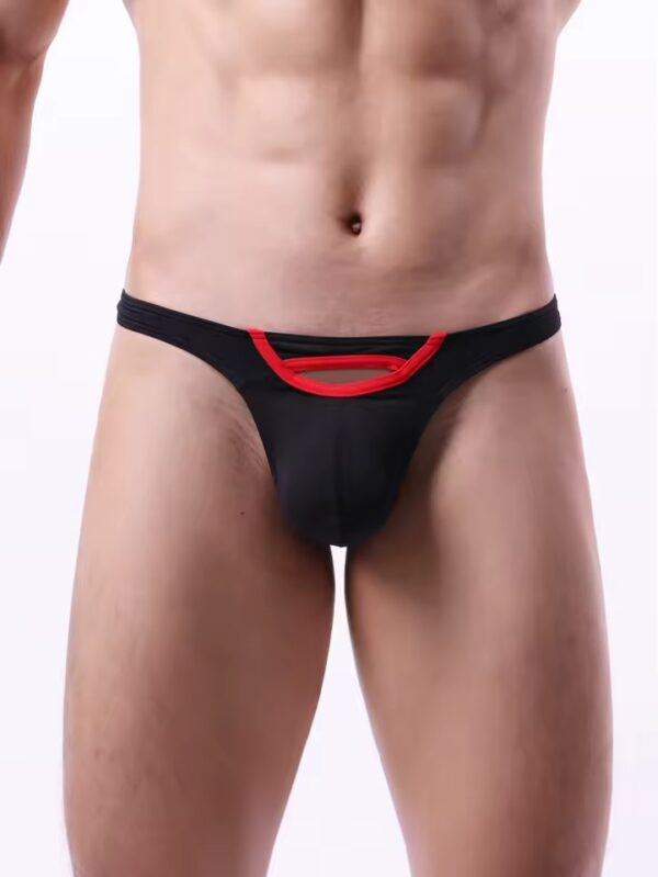 IMG_8789 Sutién Masculino Negro con Detalle Rojo | Talla M/L · ZONAG Chile