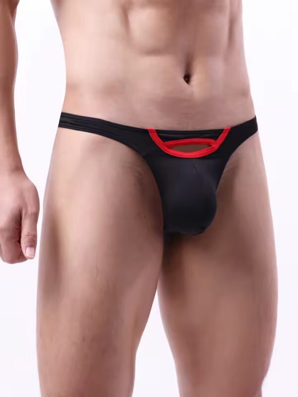 IMG_8790 Sutién Masculino Negro con Detalle Rojo | Talla M/L · ZONAG Chile