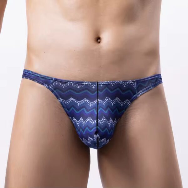 IMG_8829 Tanga Masculina Azul Estampado Zigzag | Talla M/L · ZONAG Chile