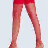 Media_Malla_Rojo_Chile_Santiago_Maipu_Chacabuco Medias Red Malla Altas de Encaje Rojo Sobre la Rodilla para Mujer · ZONAG Chile