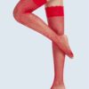 Media_Malla_Rojo_Chile_Santiago_Maipu_Chacabuco Medias Red Malla Altas de Encaje Rojo Sobre la Rodilla para Mujer · ZONAG Chile