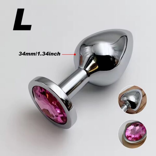 Plug Anal Acero Quirúrgico Talla L 95x40 mm Plug Anal Dilatador Acero Quirúrgico Talla S 70x28mm · ZONAG Chile