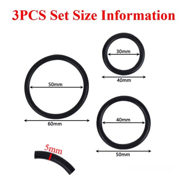 Anillo Vibrador para Pene de Silicona Anillo Peneano para Hombre Potenciador Erector y Vibrador 4 anillos · ZONAG Chile