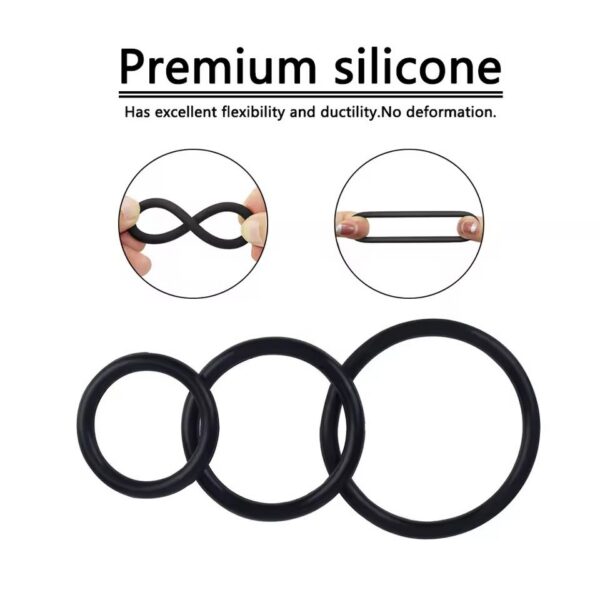 Anillo Vibrador para Pene de Silicona Anillo Peneano para Hombre Potenciador Erector y Vibrador 4 anillos · ZONAG Chile