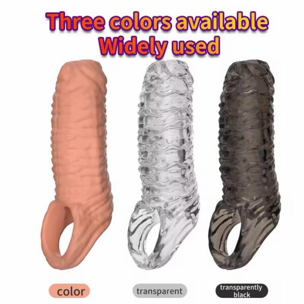 Funda para Pene Extensora Masculina de Silicona Reutilizable 1 Unidad · ZONAG Chile