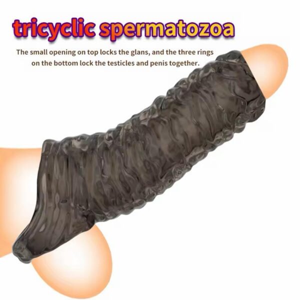 Funda para Pene Extensora Masculina de Silicona Reutilizable 1 Unidad · ZONAG Chile