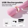 Juguete Sexual Vibrador Recargable Vibrador Estimulador Femenino Recargable USB Efecto Calido · ZONAG Chile