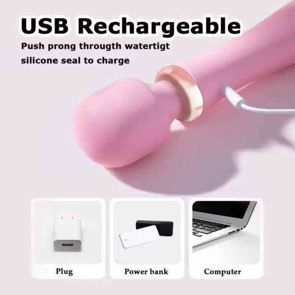 Juguete Sexual Vibrador Recargable Vibrador Estimulador Femenino Recargable USB Efecto Calido · ZONAG Chile