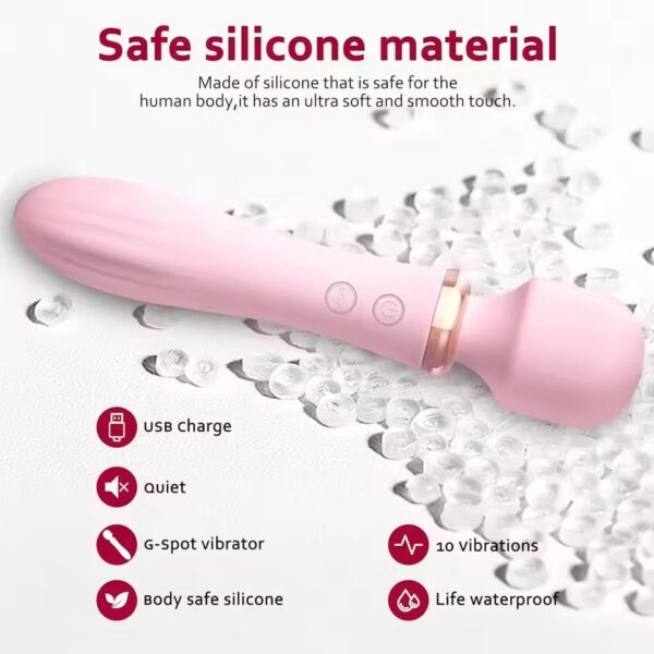 Juguete Sexual Vibrador Recargable Vibrador Estimulador Femenino Recargable USB Efecto Calido · ZONAG Chile