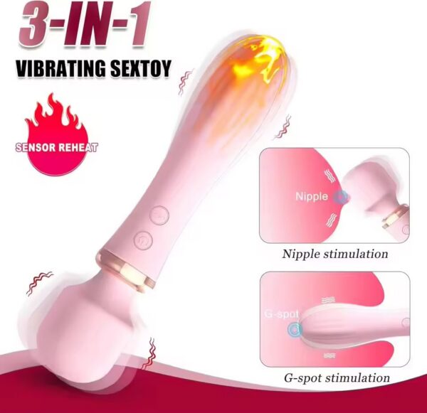 Juguete Sexual Vibrador Recargable Vibrador Estimulador Femenino Recargable USB Efecto Calido · ZONAG Chile