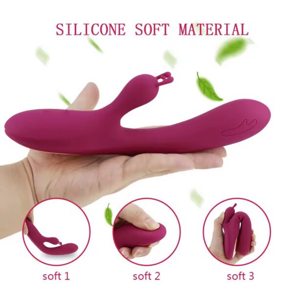 Vibrador Íntimo Recargable Vibrador Femenino Reno Doble Estimulacion Placer Potencia Comodidad · ZONAG Chile