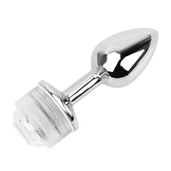 Plug Anal Dilatador Acero Quirúrgico Talla M 82x34mm Luz Colores · ZONAG Chile