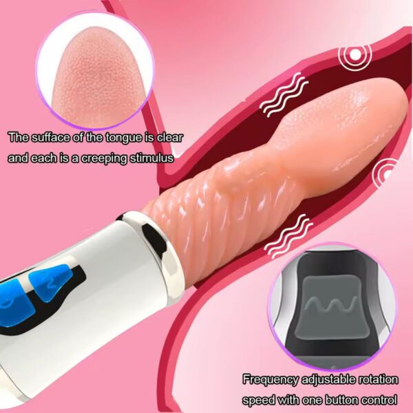 Vibrador La Lengua Estimulador Íntimo | Resistente al Agua Carga USB · ZONAG Chile