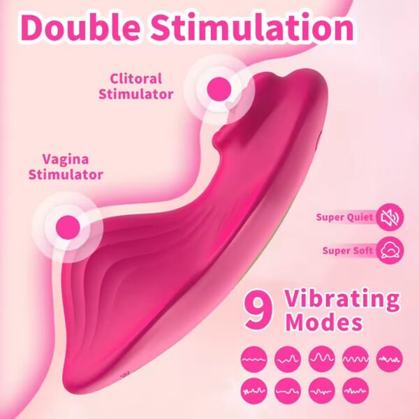 Vibrador morado ondulado con control por app · ZONAG Chile