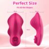 Vibrador morado ondulado con control por app · ZONAG Chile