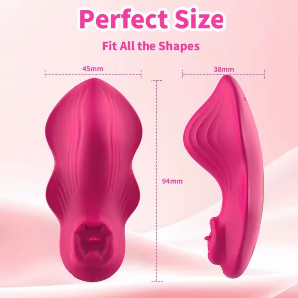 Vibrador morado ondulado con control por app · ZONAG Chile