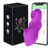 Vibrador morado ondulado con control por app · ZONAG Chile