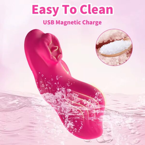 Vibrador morado ondulado con control por app · ZONAG Chile