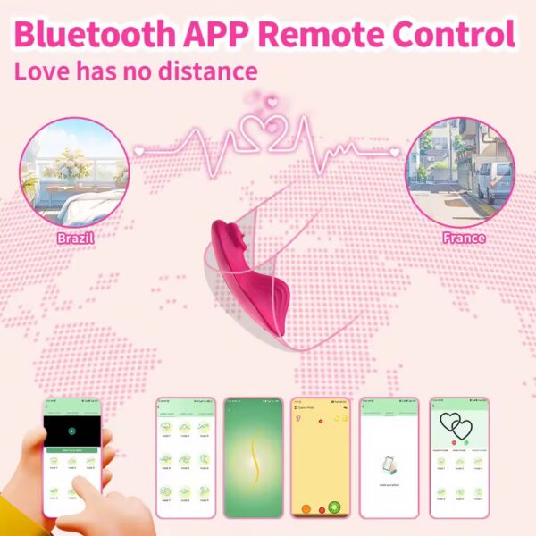 Vibrador morado ondulado con control por app · ZONAG Chile