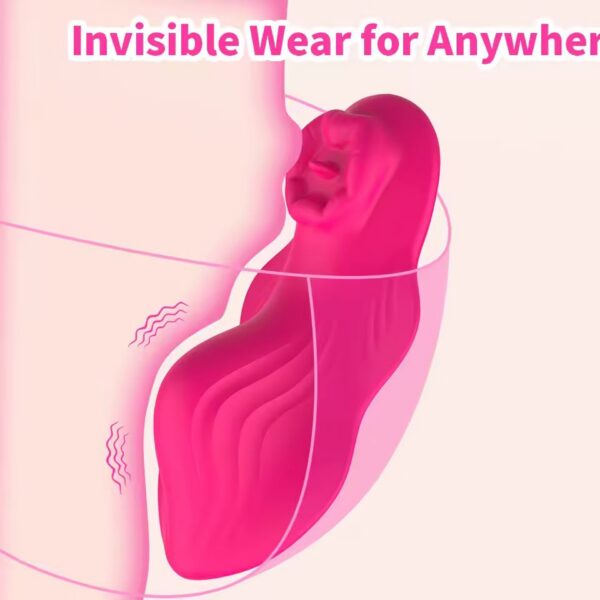 Vibrador morado ondulado con control por app · ZONAG Chile