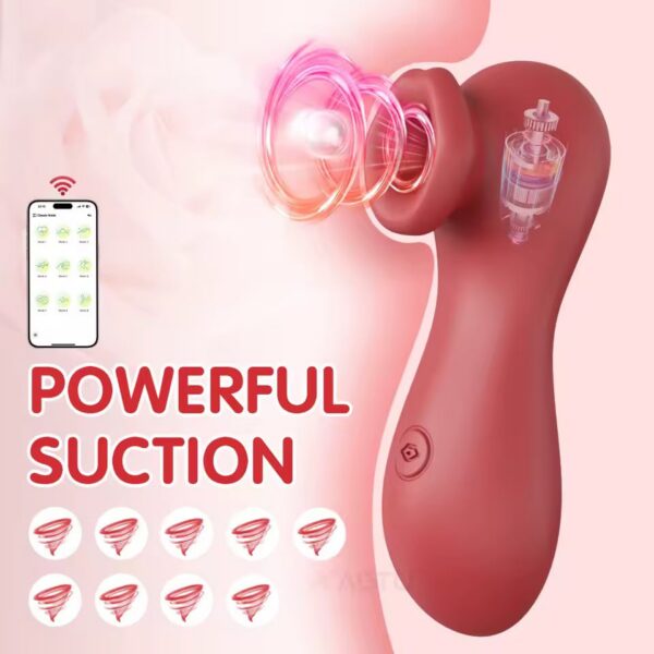 Juguete Estimulador - Recargable USB Estimulador Succionador App Movil Femenino | Vibrador Íntimo con Carga USB · ZONAG Chile
