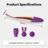 Vibrador Masajeador Estimulador Recargable | Silicona Suave · ZONAG Chile