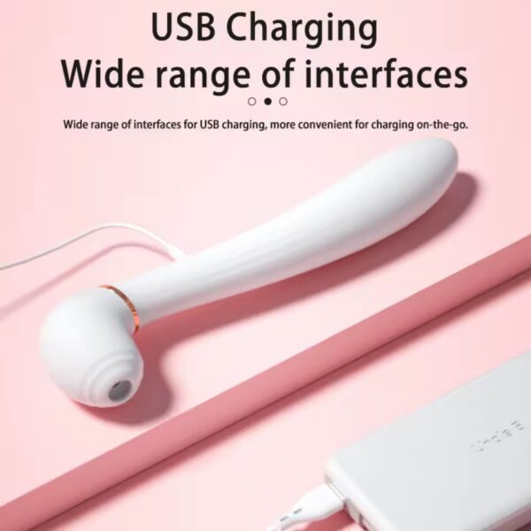 Vibrador Succionador Doble Estimulador Íntimo Femenino | Vibrador USB · ZONAG Chile