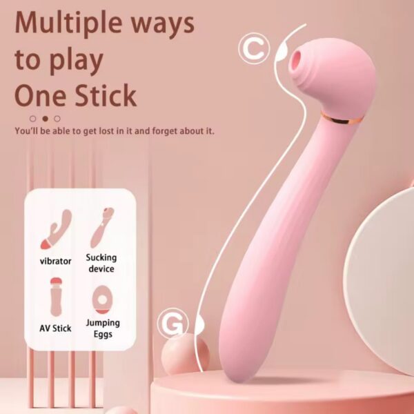 Vibrador Succionador Doble Estimulador Íntimo Femenino | Vibrador USB · ZONAG Chile
