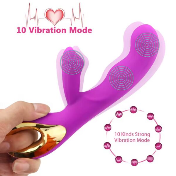 Vibrador recargable con abertura de agarre · ZONAG Chile