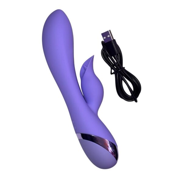 vibrador-femenino-estimulador-clitoris Vibrador de doble rama con terminal en copa, USB · ZONAG Chile