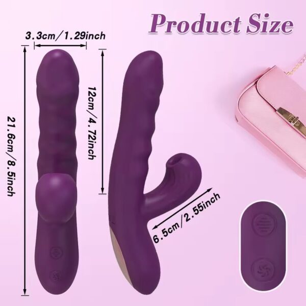 vibrador-femenino-clitoris-placer Vibrador de doble extensión con agarre · ZONAG Chile