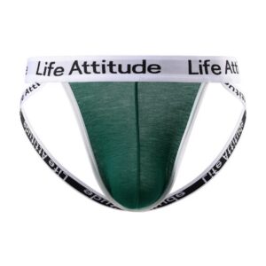 Sunga-Sutien-tanga-Chile-Santiago-Maipu Jockstrap verde con cintura estampada · Talla M/L