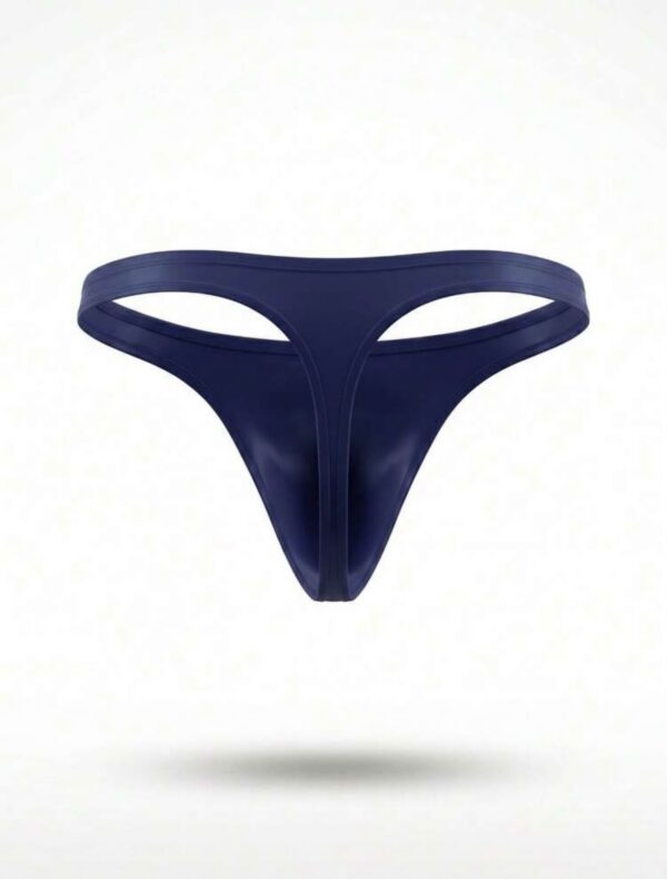 Tanga masculina azul marino de cintura fina · Talla M/L