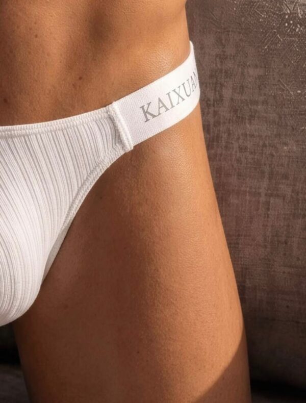 Sunga-Sutien-tanga-Chile-Santiago-Maipu Tanga masculina blanca de cintura ancha · Talla M/L