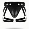 Sunga-Sutien-tanga-Chile-Santiago-Maipu Jockstrap negro con bandas en los muslos · Talla M/L