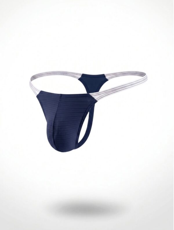 Sunga-Sutien-tanga-Chile-Santiago-Maipu Tanga masculina azul con cintura blanca · Talla M/L