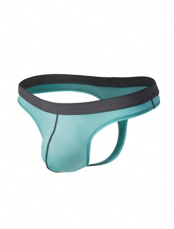 Sunga-Sutien-tanga-Chile-Santiago-Maipu Jockstrap verde agua con cintura negra · Talla M/L