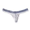Tanga masculina blanca con cintura gris · Talla M/L