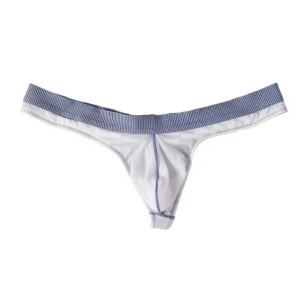Tanga masculina blanca con cintura gris · Talla M/L